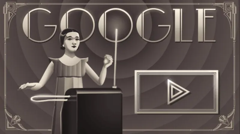 Clara Rockmore Google Doodle – Play the Theremin Online Fullscreen