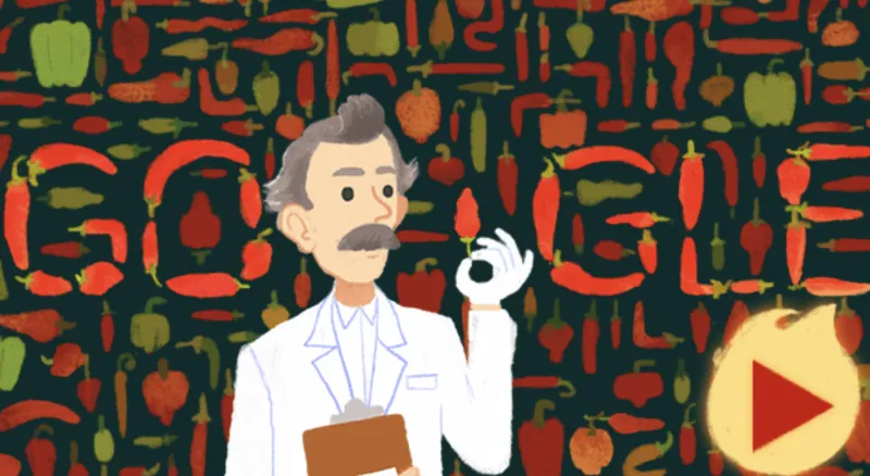 Google Scoville Game – Ice Cream vs Chilli Peppers Doodle