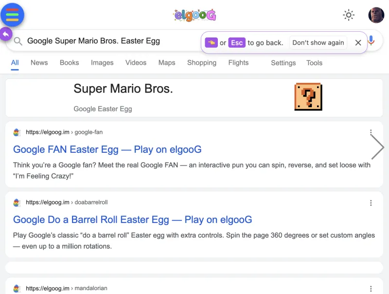Google Super Mario Bros – Play The Easter Egg Online