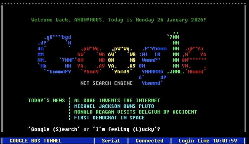 Google Terminal Easter Egg – Search Google Like a 1980s Command Line