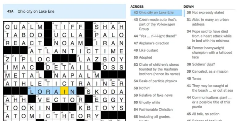 NYT Crossword – Play New York Times crossword Puzzle