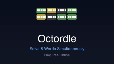 Octordle – Play the 8-Board Wordle Puzzle Online