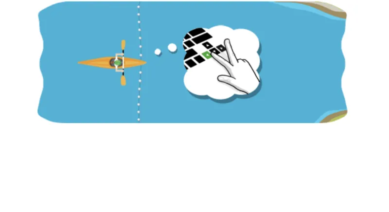 Slalom Canoe Google Doodle – Olympic Whitewater Racing Game